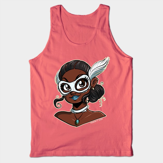 Masquerade Tank Top by hrfarrington